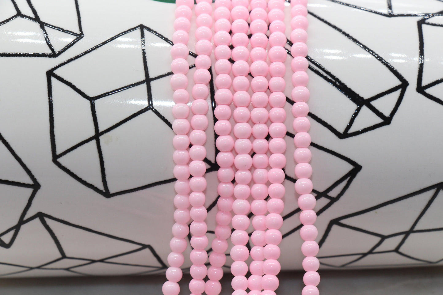 4mm Glass Beads, Round Glass Beads, Jewelry Glass Beads, Bracelet Beads