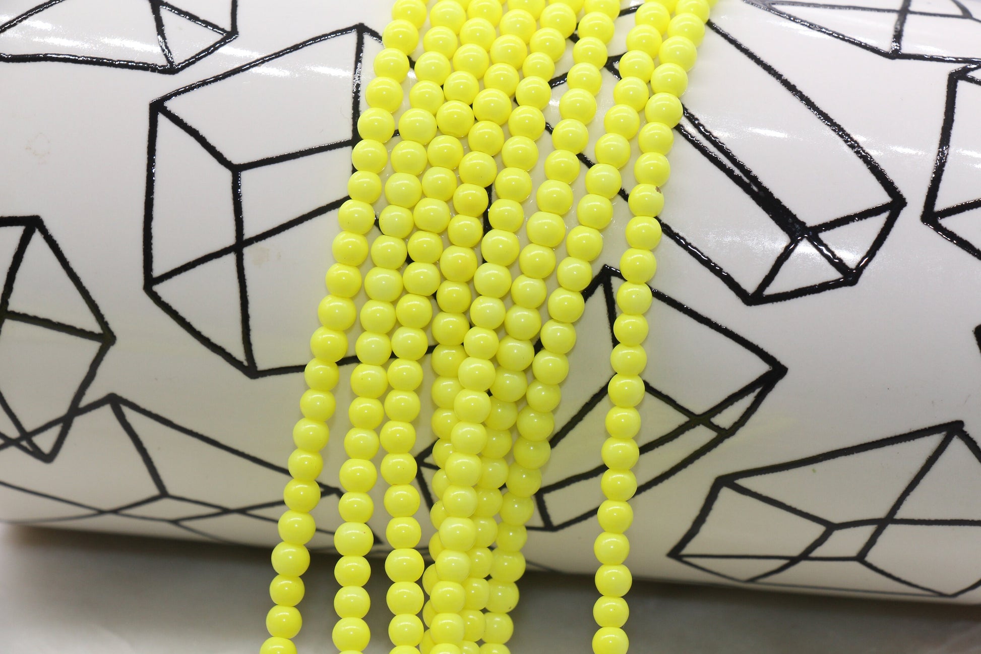 4mm Glass Beads, Round Glass Beads, Jewelry Glass Beads, Bracelet Beads