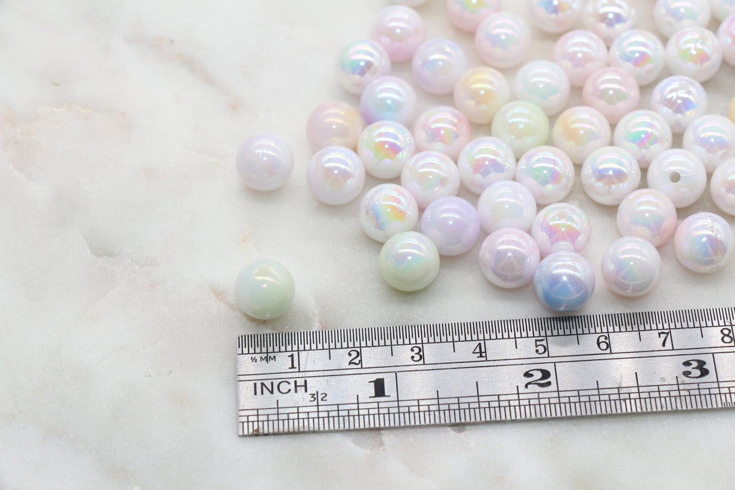 10mm Assort Ombre Round Beads, Acrylic Gumball Bead, Iridescent Round Beads, Bubblegum Beads, Plastic Round Bead, Jewelry Beads #2710