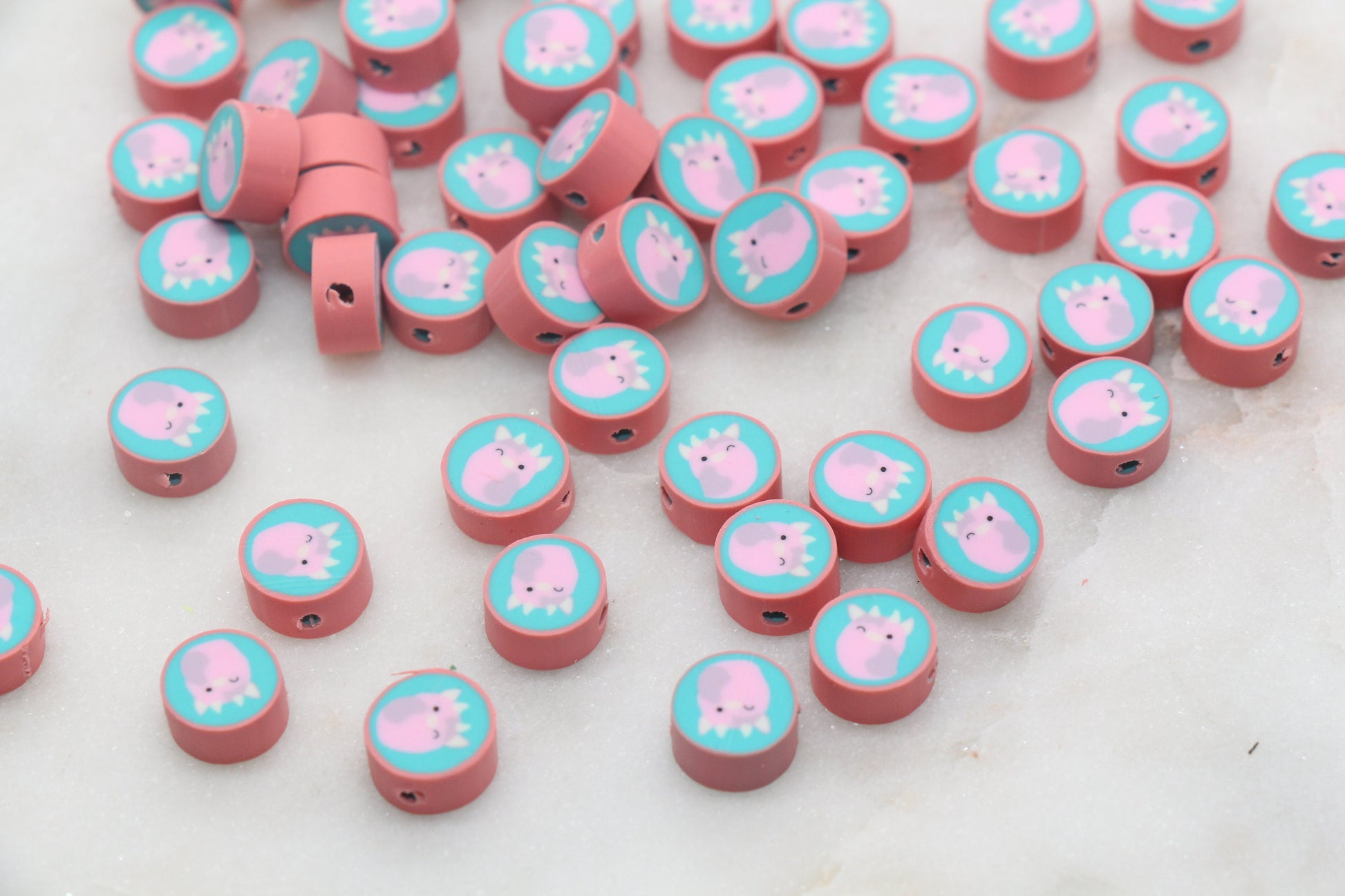 Unicorn Polymer Clay Beads, Kawaii Unicorn Cane Beads, Unicorn Clay Beads, Jewelry Beads, Beads for Bracelet #301