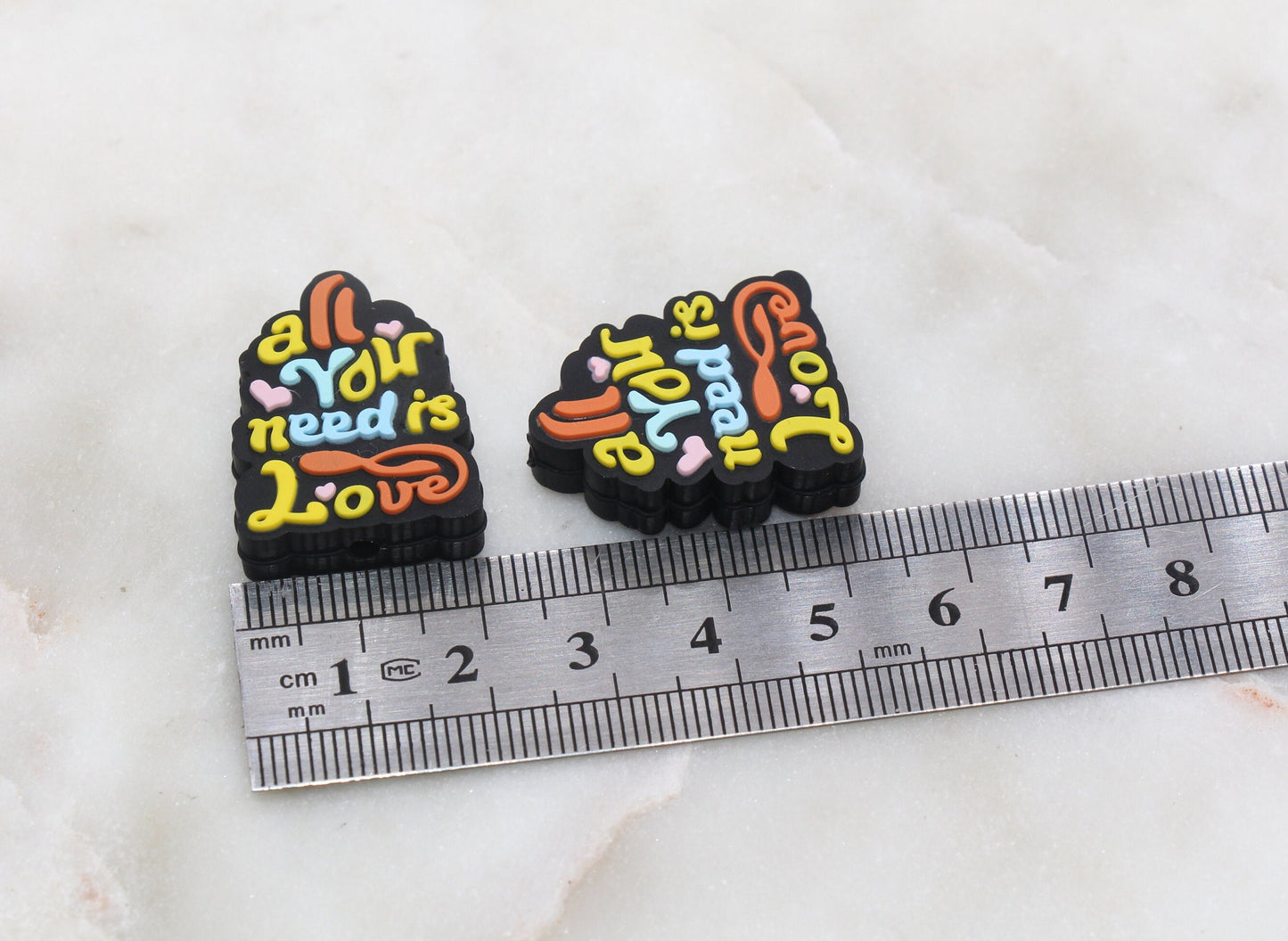 All You Need Is Love Silicone Beads, Love Silicone Beads, Silicone Loose Beads, Focal Beads, Pen Beads #397