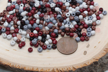 Mix Glass Seed Beads, 4mm 6/0 Glass Seed Beads, Mix Multicolor Seed Beads, Rocailles Beads, Beading Supplies, Bracelet Glass Beads #2950