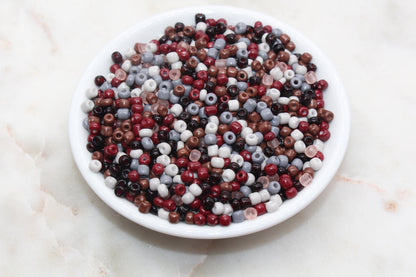 Mix Glass Seed Beads, 4mm 6/0 Glass Seed Beads, Mix Multicolor Seed Beads, Rocailles Beads, Beading Supplies, Bracelet Glass Beads #2950