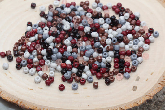 Mix Glass Seed Beads, 4mm 6/0 Glass Seed Beads, Mix Multicolor Seed Beads, Rocailles Beads, Beading Supplies, Bracelet Glass Beads #2950