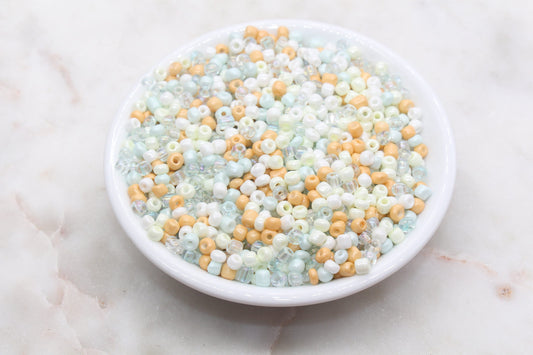 Mix Glass Seed Beads, 4mm 6/0 Glass Seed Beads, Mix Multicolor Seed Beads, Rocailles Beads, Beading Supplies, Bracelet Glass Beads #2953