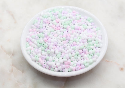 Mix Matte Glass Seed Beads, 4mm 6/0 Glass Seed Beads, Frosted Seed Beads, Rocailles Beads, Beading Supplies, Bracelet Glass Beads #2911