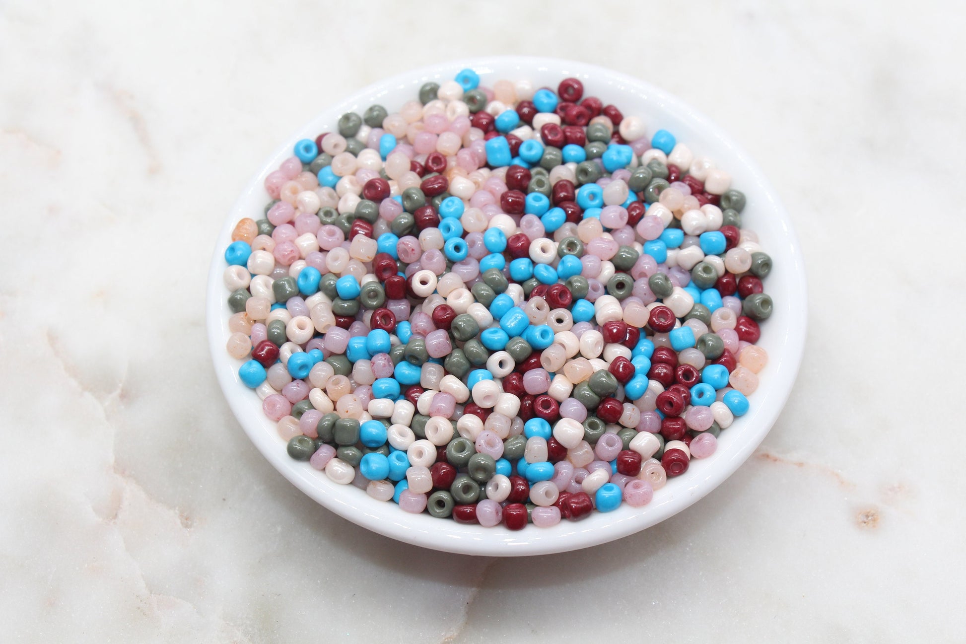 Mix Glass Seed Beads, 4mm 6/0 Glass Seed Beads, Multicolor Seed Beads, Rocailles Beads, Beading Supplies, Bracelet Beads #2962
