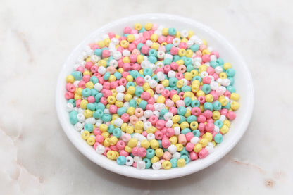 Mix Glass Seed Beads, 4mm 6/0 Glass Seed Beads, Mix Multicolor Seed Beads, Rocailles Beads, Beading Supplies, Bracelet Glass Beads #2920