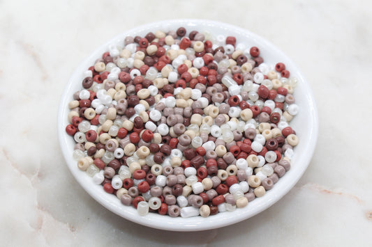 Mix Glass Seed Beads, 4mm 6/0 Glass Seed Beads, Mix Multicolor Seed Beads, Rocailles Beads, Beading Supplies, Bracelet Beads #2932