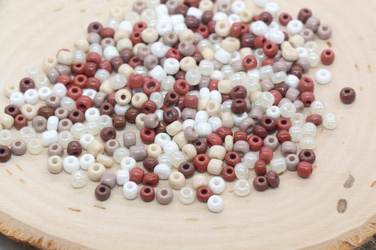 Mix Glass Seed Beads, 4mm 6/0 Glass Seed Beads, Mix Multicolor Seed Beads, Rocailles Beads, Beading Supplies, Bracelet Beads #2932