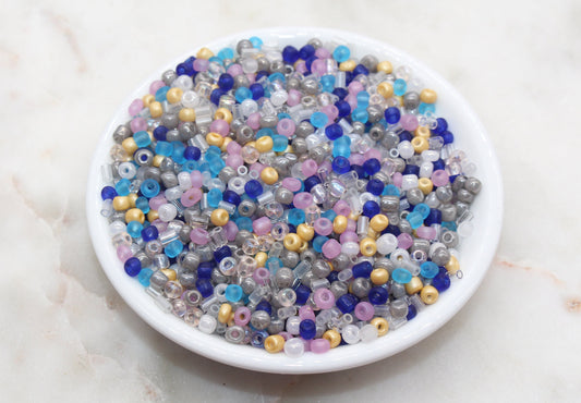 Mix Glass Seed Beads, 4mm 6/0 Glass Seed Beads, Mix Multicolor Seed Beads, Rocailles Beads, Beading Supplies, Bracelet Glass Beads #2935