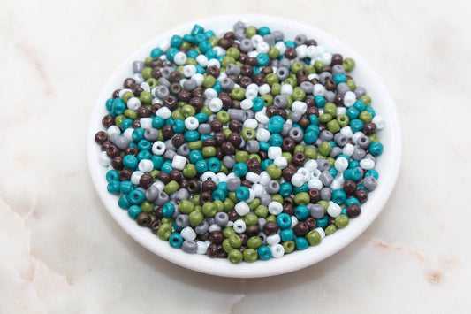 Mix Glass Seed Beads, 4mm 6/0 Glass Seed Beads, Mix Multicolor Seed Beads, Rocailles Beads, Beading Supplies, Bracelet Glass Beads #2943