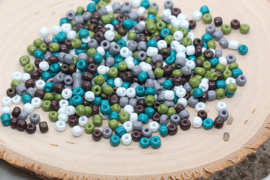 Mix Glass Seed Beads, 4mm 6/0 Glass Seed Beads, Mix Multicolor Seed Beads, Rocailles Beads, Beading Supplies, Bracelet Glass Beads #2943