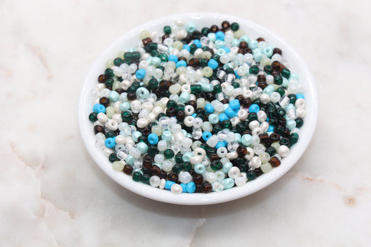 Mix Glass Seed Beads, 4mm 6/0 Glass Seed Beads, Mix Multicolor Seed Beads, Rocailles Beads, Beading Supplies, Bracelet Glass Beads #2948