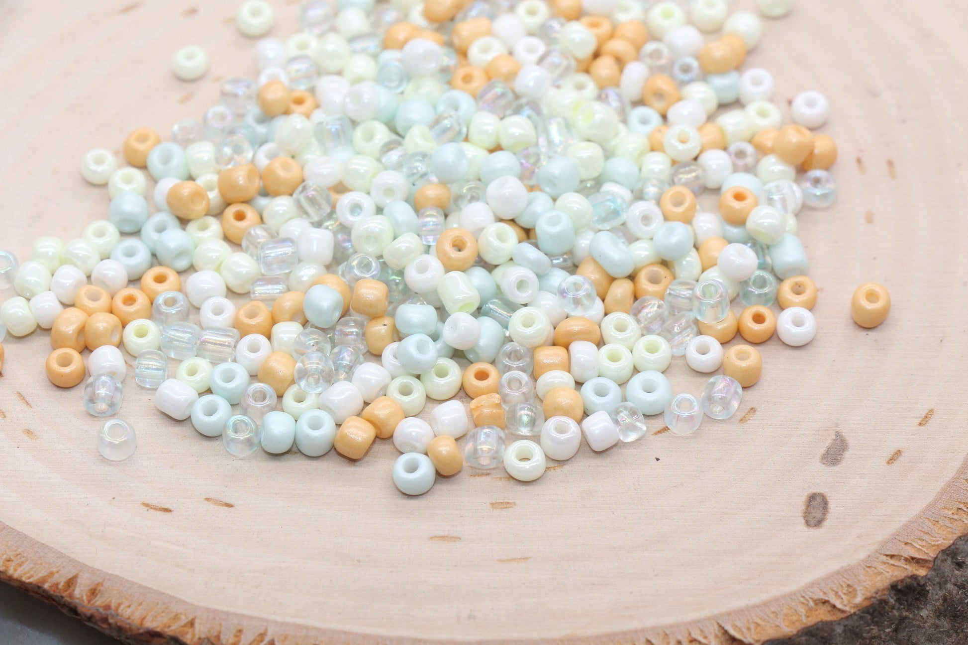 Mix Glass Seed Beads, 4mm 6/0 Glass Seed Beads, Mix Multicolor Seed Beads, Rocailles Beads, Beading Supplies, Bracelet Glass Beads #2953