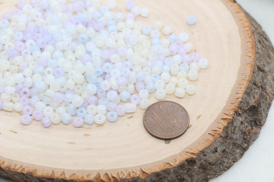 Mix Glass Seed Beads, 4mm 6/0 Glass Seed Beads, Multicolor Seed Beads, Rocailles Beads, Beading Supplies, Bracelet Beads #2961