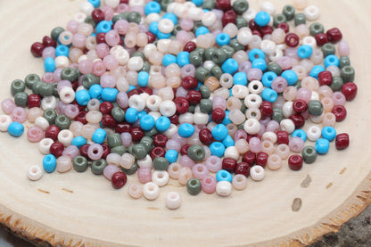 Mix Glass Seed Beads, 4mm 6/0 Glass Seed Beads, Multicolor Seed Beads, Rocailles Beads, Beading Supplies, Bracelet Beads #2962