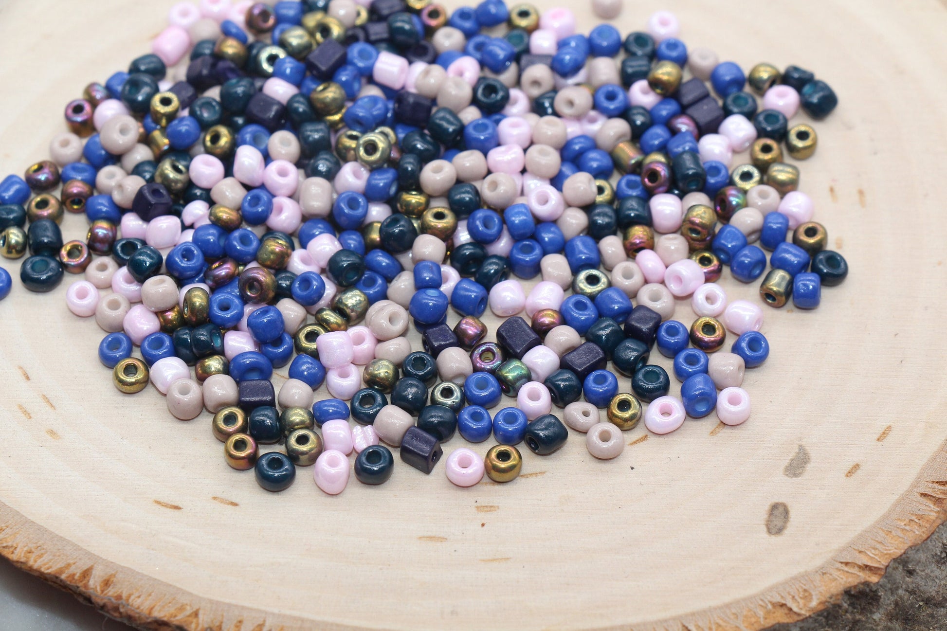 Mix Glass Seed Beads, 4mm 6/0 Glass Seed Beads, Multicolor Seed Beads, Rocailles Beads, Beading Supplies, Bracelet Beads #2963