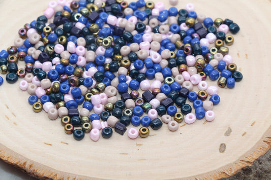 Mix Glass Seed Beads, 4mm 6/0 Glass Seed Beads, Multicolor Seed Beads, Rocailles Beads, Beading Supplies, Bracelet Beads #2963