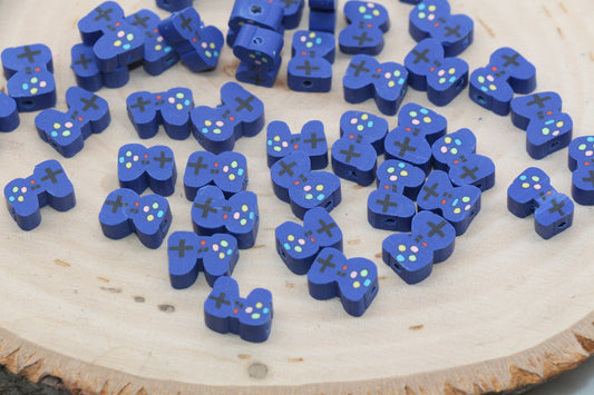 Video Game Controller Polymer Clay Beads, Gamer Beads, Jewelry Beads #182