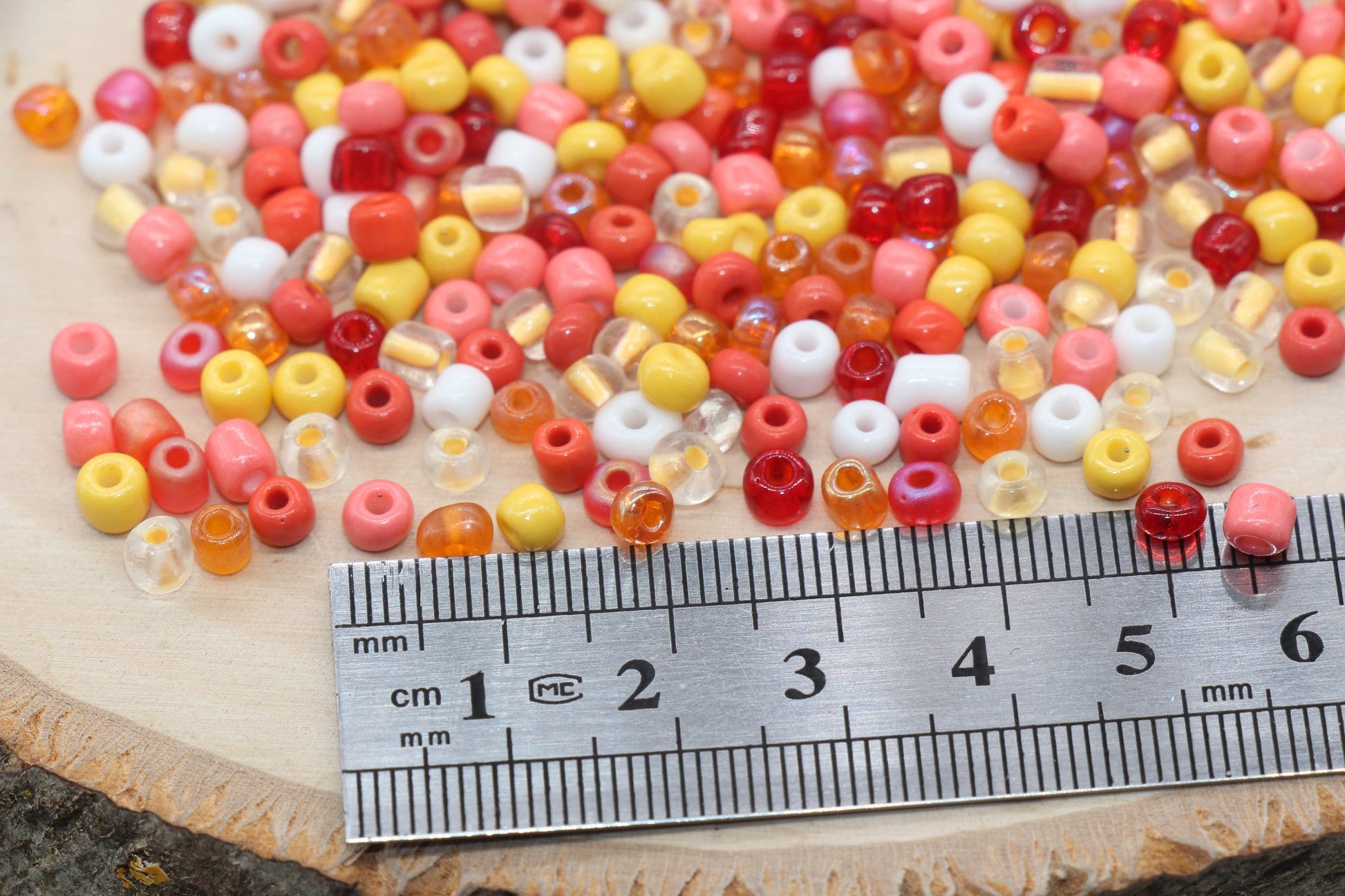 Mix Glass Seed Beads, 4mm 6/0 Glass Seed Beads, Multicolor Seed Beads, Rocailles Beads, Bracelet Beads, Beading Supplies #3056