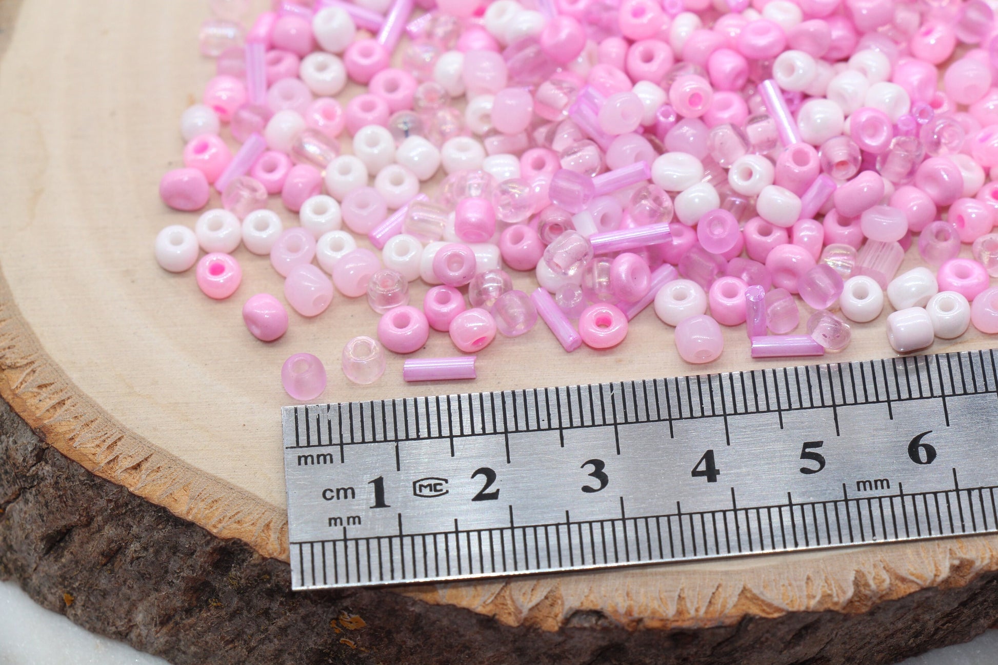 Mix Pink Glass Seed Beads, Size 4mm 6/0 Glass Seed Beads, Multicolor Seed Beads, Rocailles Beads, Bracelet Beads #3081