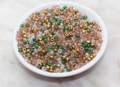Mix Glass Seed Beads, Size 4mm 6/0 Glass Seed Beads, Multicolor Seed Beads, Rocailles Beads, Bracelet Beads #3091