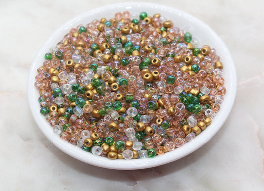 Mix Glass Seed Beads, Size 4mm 6/0 Glass Seed Beads, Multicolor Seed Beads, Rocailles Beads, Bracelet Beads #3091