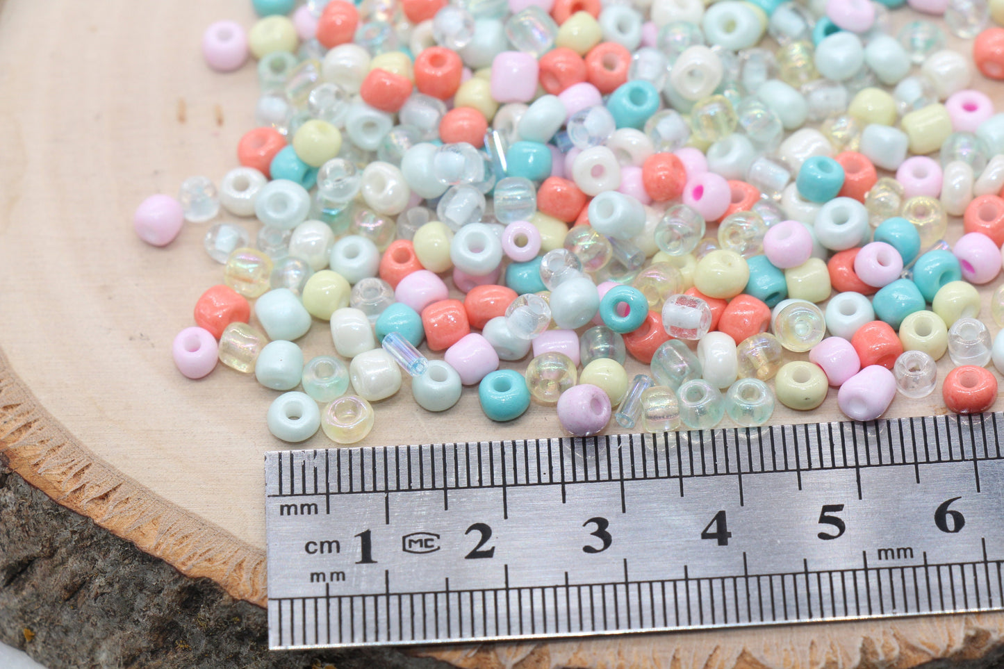 Mix Glass Seed Beads, Size 4mm 6/0 Glass Seed Beads, Multicolor Seed Beads, Rocailles Beads, Bracelet Beads #3108