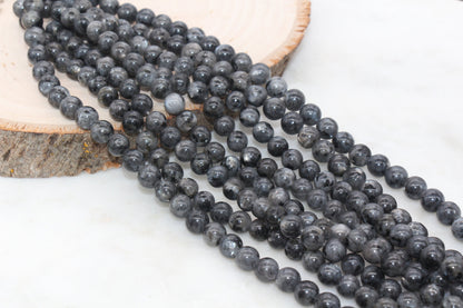 Labradorite Beads, Natural Gemstone Round Beads, Sizes 4mm 6mm 8mm 10mm 12mm, Full Strand 15.5" #69