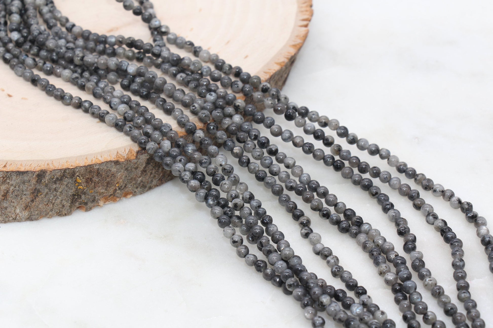 Labradorite Beads, Natural Gemstone Round Beads, Sizes 4mm 6mm 8mm 10mm 12mm, Full Strand 15.5" #69