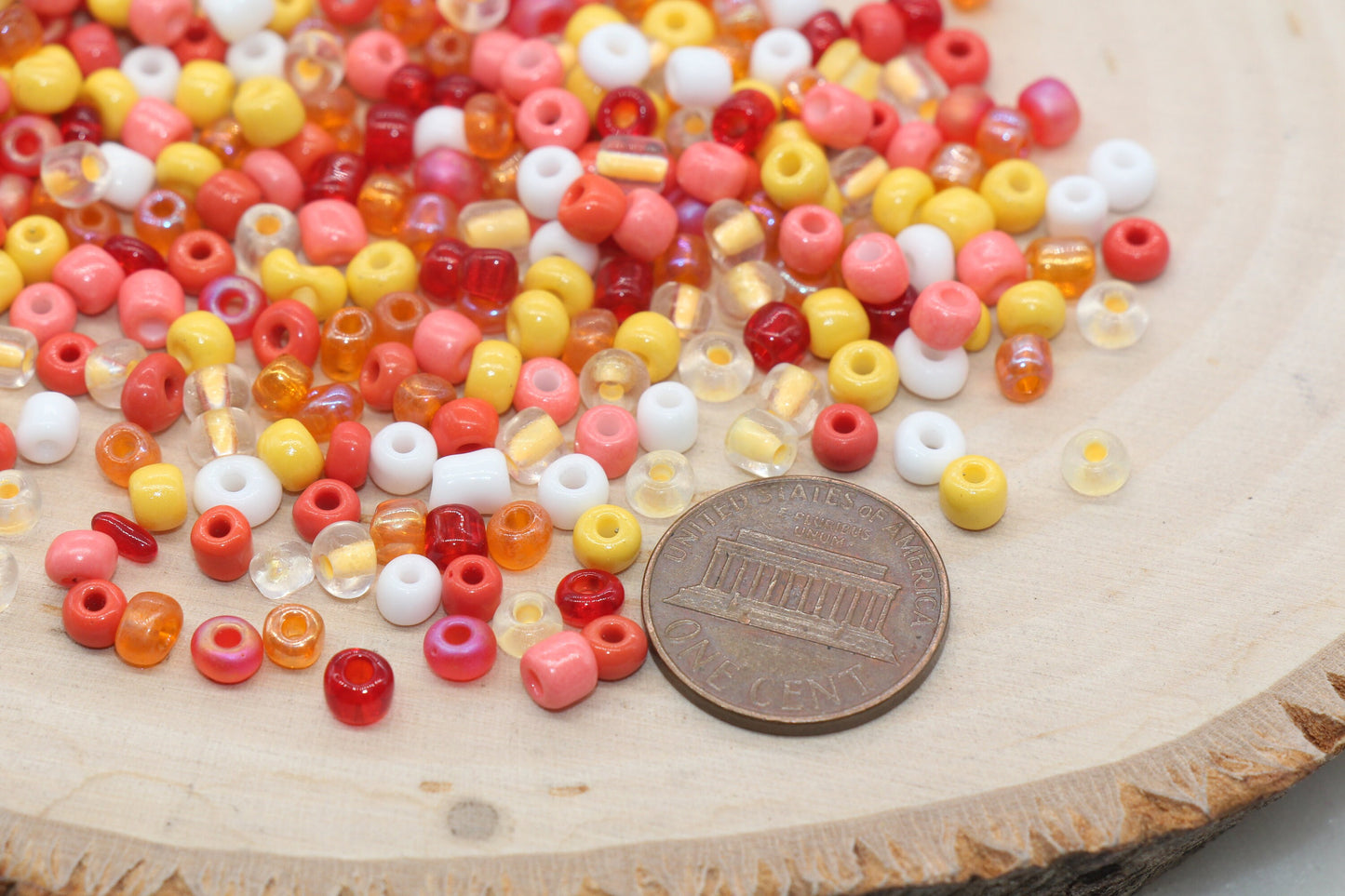 Mix Glass Seed Beads, 4mm 6/0 Glass Seed Beads, Multicolor Seed Beads, Rocailles Beads, Bracelet Beads, Beading Supplies #3056