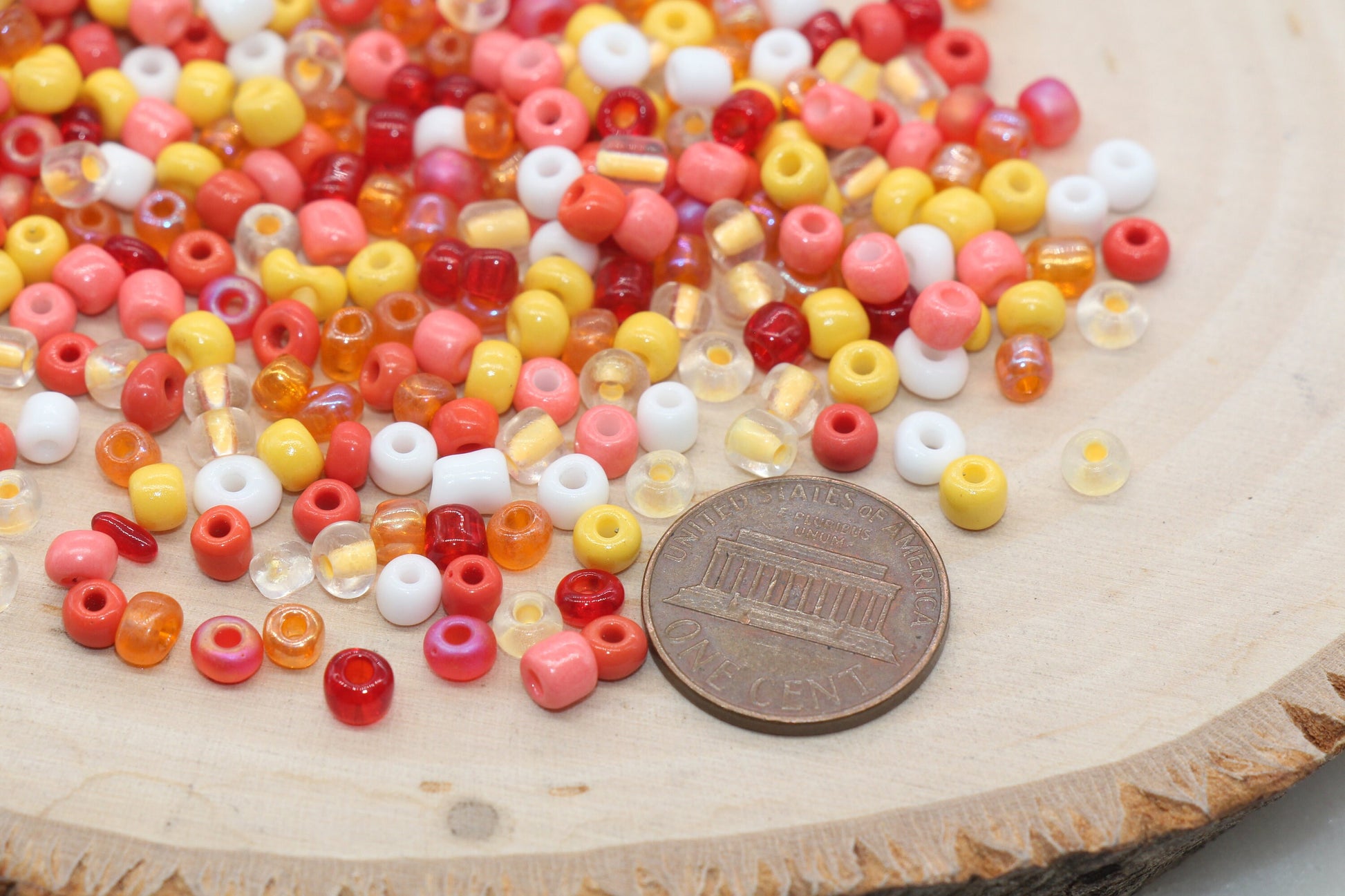 Mix Glass Seed Beads, 4mm 6/0 Glass Seed Beads, Multicolor Seed Beads, Rocailles Beads, Bracelet Beads, Beading Supplies #3056