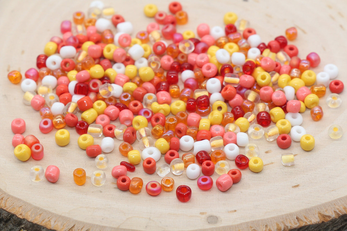 Mix Glass Seed Beads, 4mm 6/0 Glass Seed Beads, Multicolor Seed Beads, Rocailles Beads, Bracelet Beads, Beading Supplies #3056
