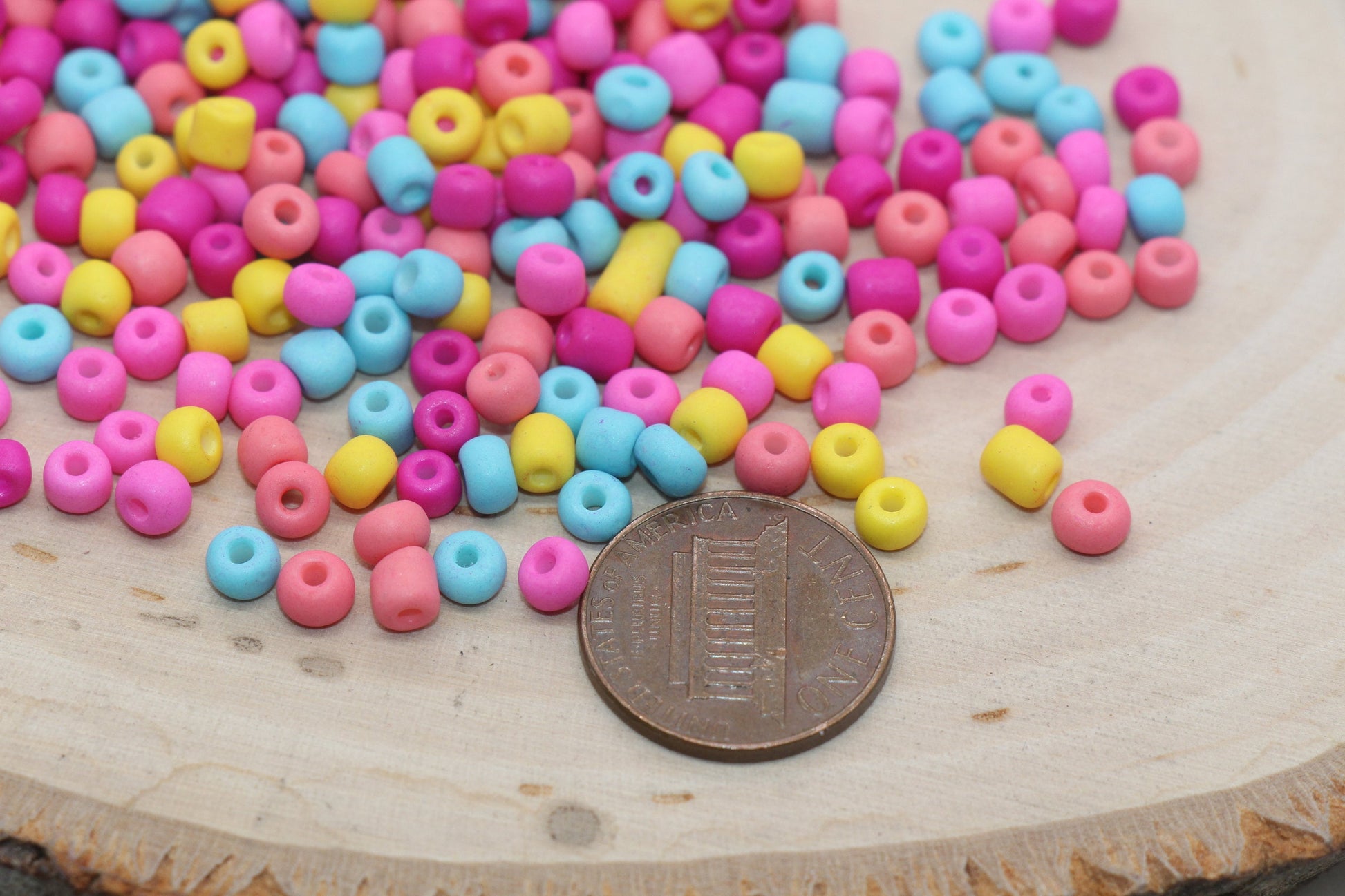 Mix Matte Glass Beads, 4mm 6/0 Glass Round Beads, Frosted Multicolor Seed Beads, Rocailles Beads, Beading Supplies, Bracelet Beads #3065