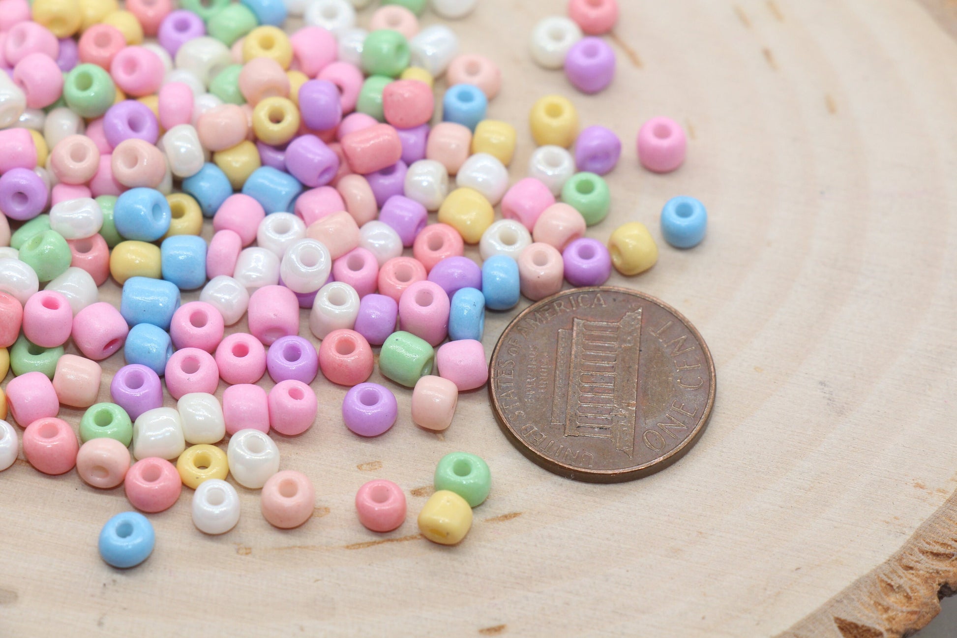 Mix Glass Seed Beads, Size 4mm 6/0 Glass Seed Beads, Multicolor Seed Beads, Rocailles Beads, Bracelet Beads #3073