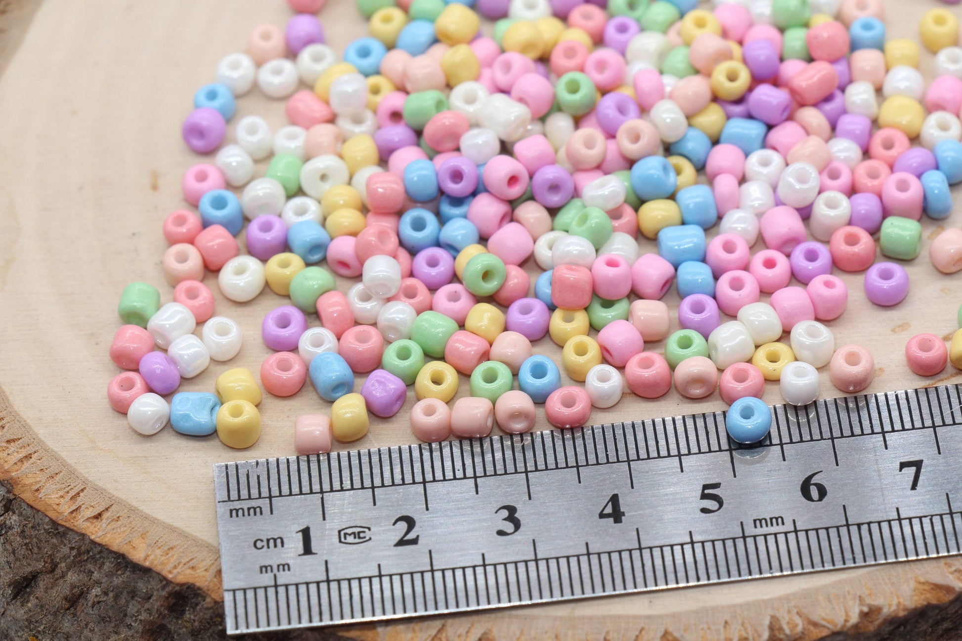 Mix Glass Seed Beads, Size 4mm 6/0 Glass Seed Beads, Multicolor Seed Beads, Rocailles Beads, Bracelet Beads #3073