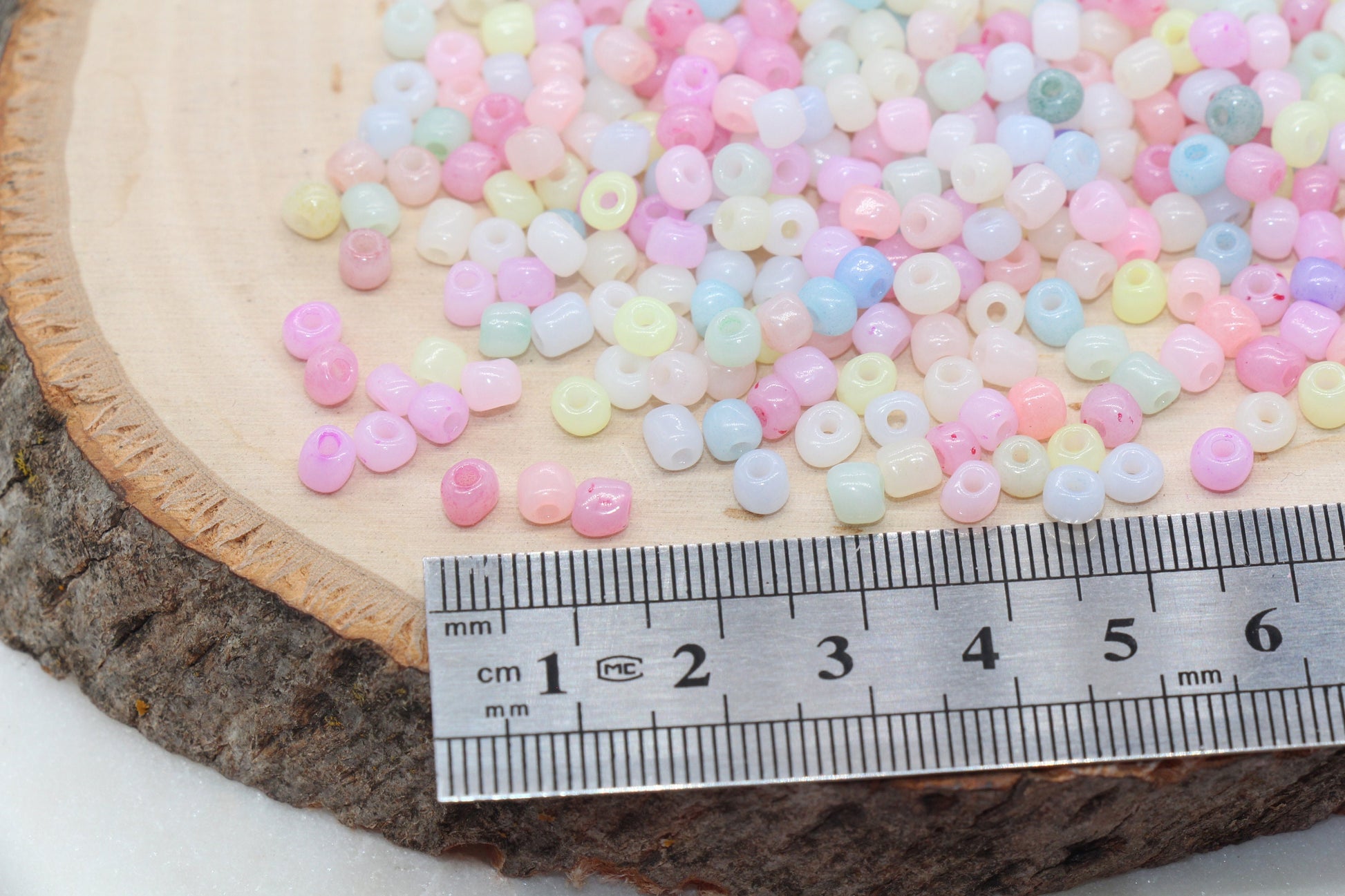 Mix Glass Seed Beads, Size 4mm 6/0 Glass Seed Beads, Multicolor Seed Beads, Rocailles Beads, Bracelet Beads #3078