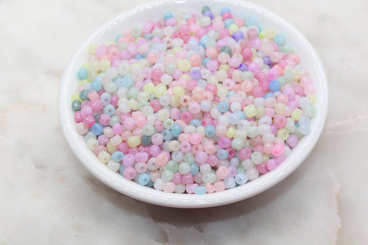 Mix Glass Seed Beads, Size 4mm 6/0 Glass Seed Beads, Multicolor Seed Beads, Rocailles Beads, Bracelet Beads #3078