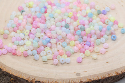Mix Glass Seed Beads, Size 4mm 6/0 Glass Seed Beads, Multicolor Seed Beads, Rocailles Beads, Bracelet Beads #3078