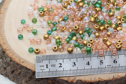 Mix Glass Seed Beads, Size 4mm 6/0 Glass Seed Beads, Multicolor Seed Beads, Rocailles Beads, Bracelet Beads #3091