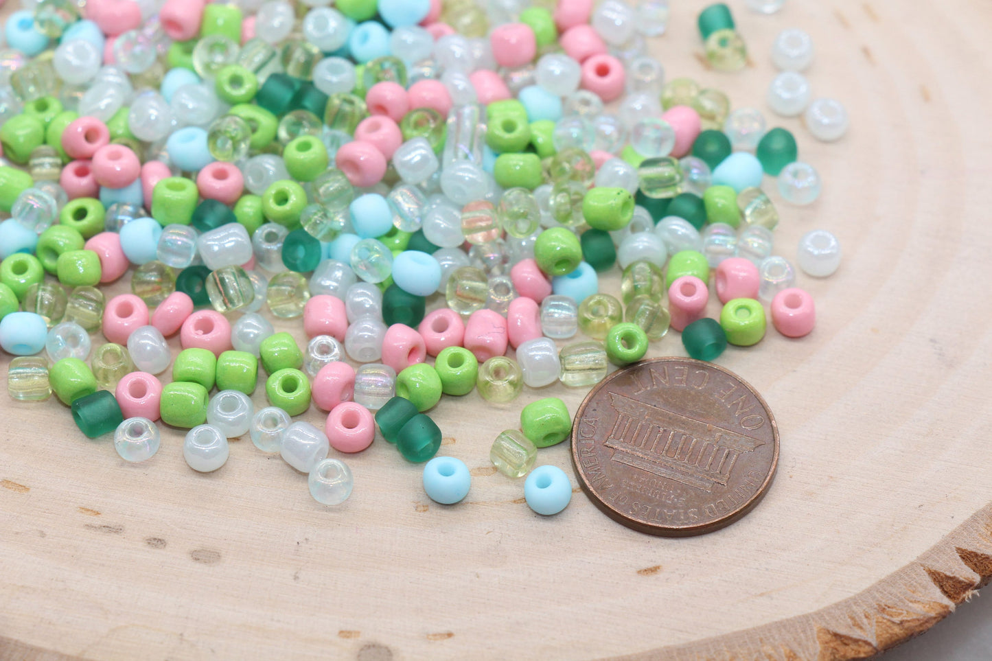 Mix Glass Seed Beads, Size 4mm 6/0 Glass Seed Beads, Multicolor Seed Beads, Rocailles Beads, Bracelet Beads #3095